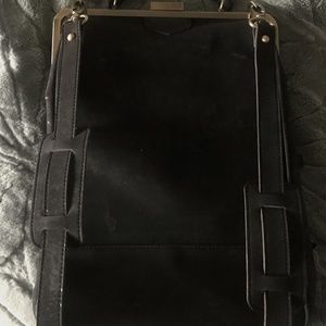 Boho bark purse backpack